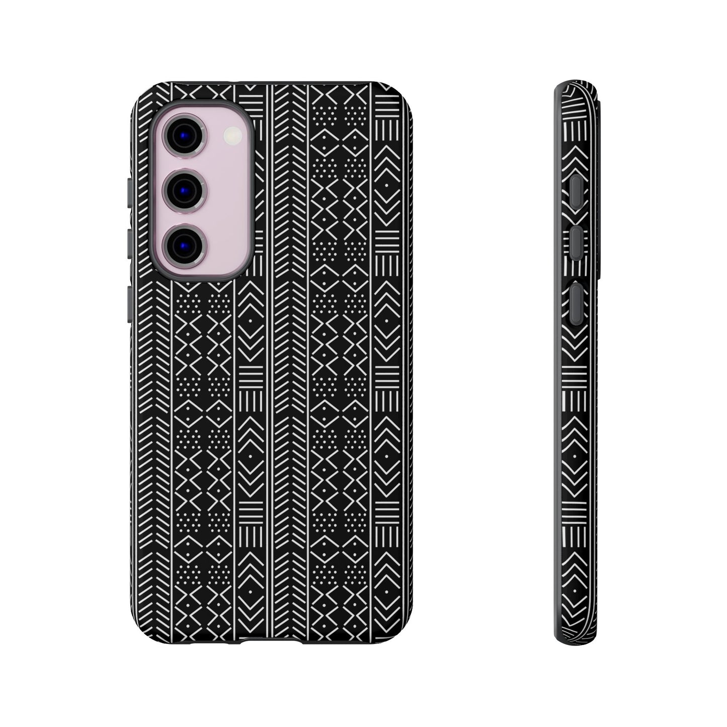 Black & White Mudcloth Samsung Tough Cases | African Samsung Case | Afrocentric Samsung Case