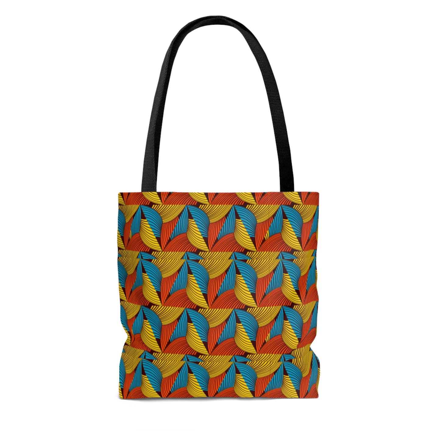 Orange Ankara Tote Bag