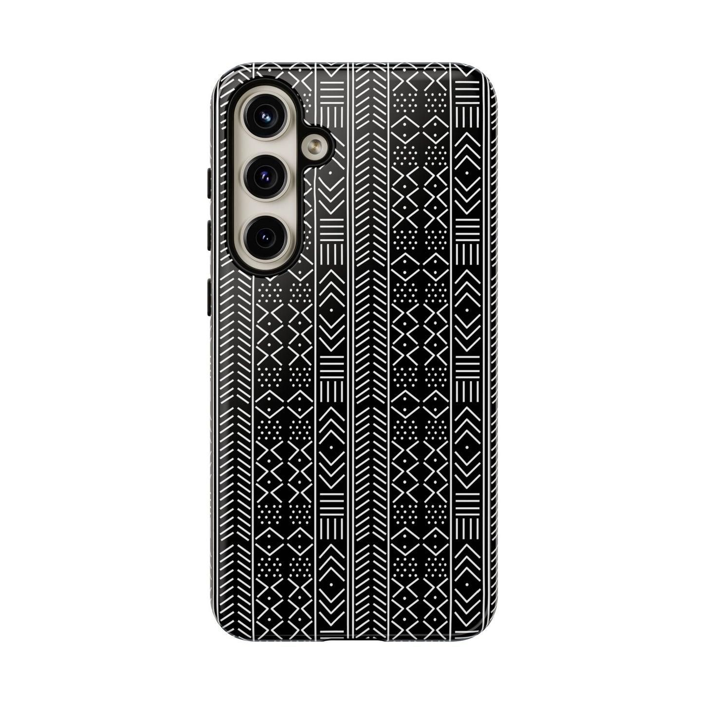 Black & White Mudcloth Samsung Tough Cases | African Samsung Case | Afrocentric Samsung Case