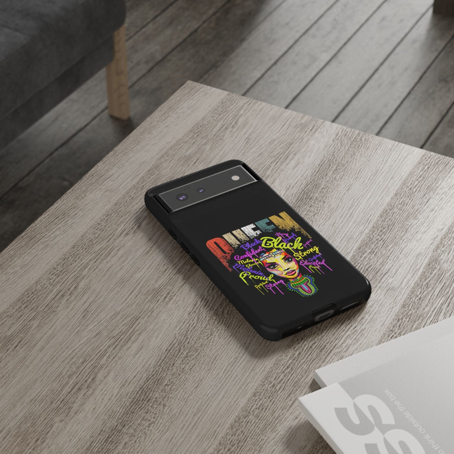Black Queen Google Pixel Tough Cases | African Google Pixel Case | Afrocentric Google Pixel Case
