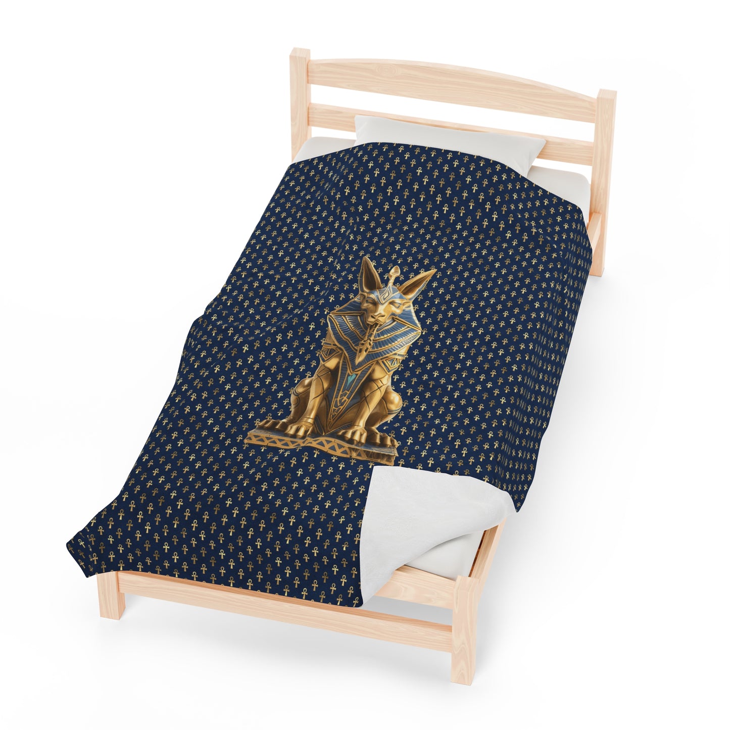Anubis Egyptian Plush Blanket