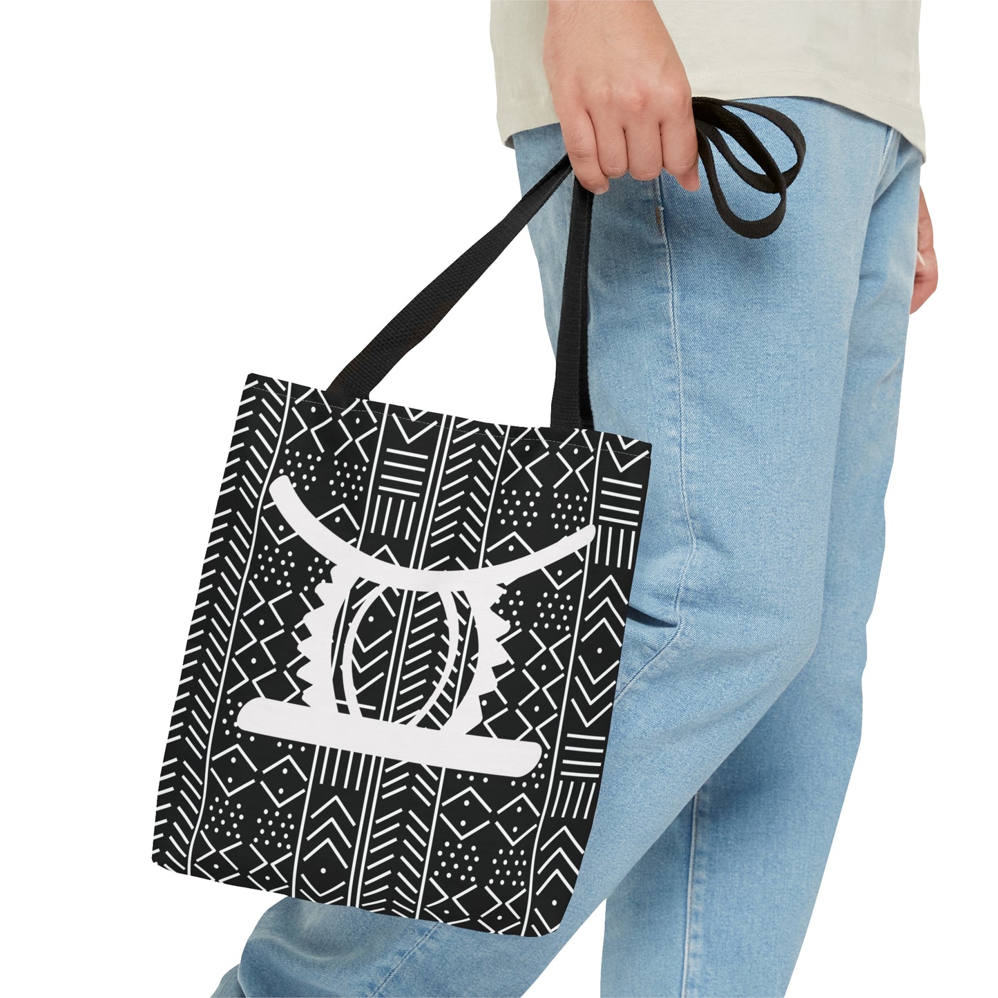 Black Ohene Adwa (King's Stool)Tote Bag