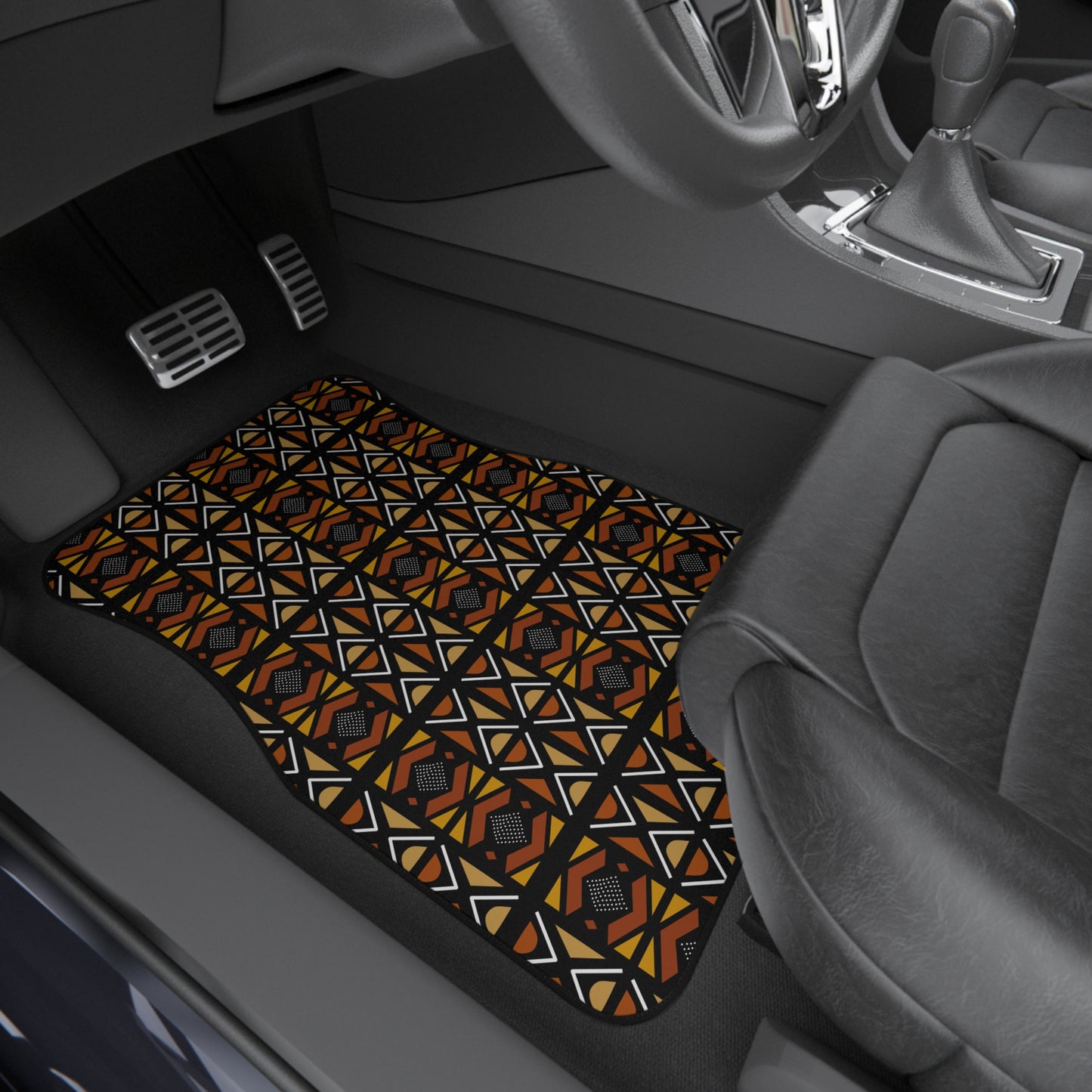 Mudcloth Inspired Car Mats (2x Front)