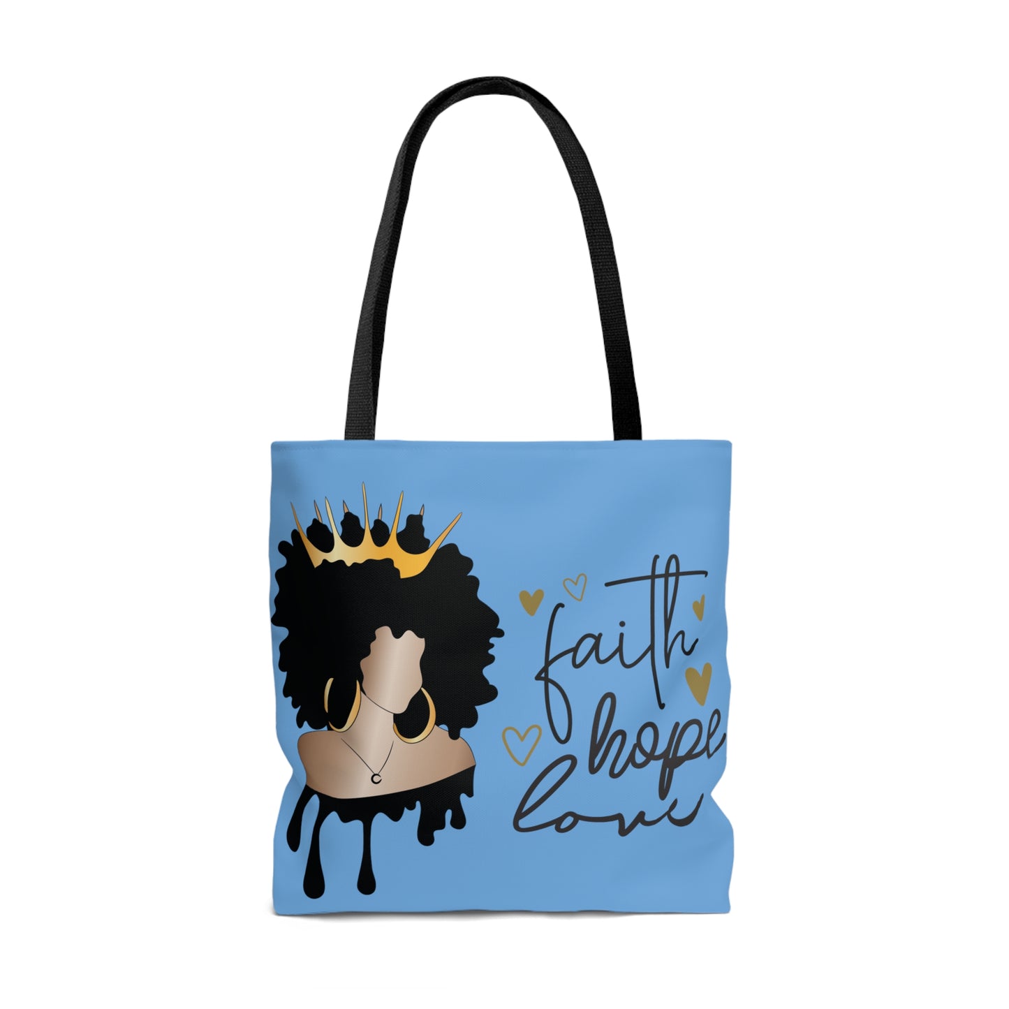 Columbia Blue Faith...Hope...Love Tote Bag (Add Your Name!)