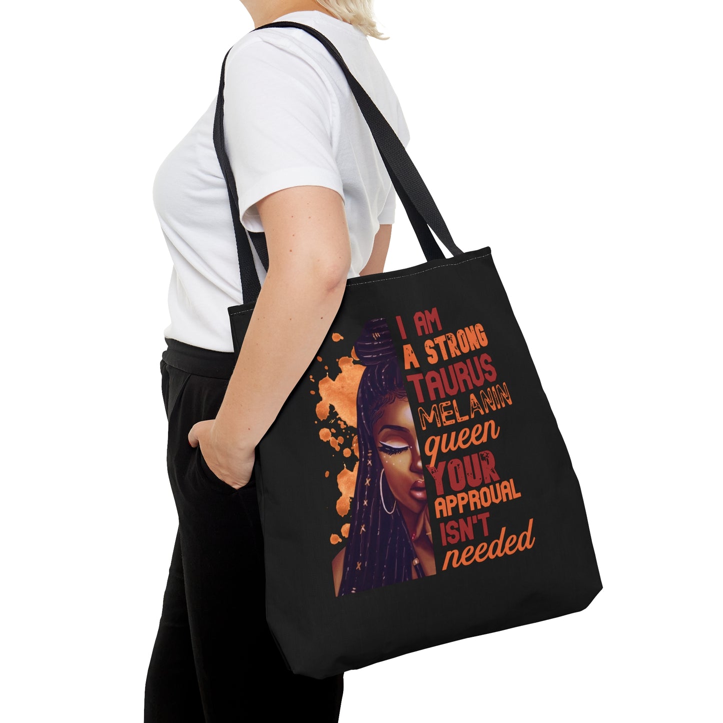 Taurus Melanin Queen Tote Bag