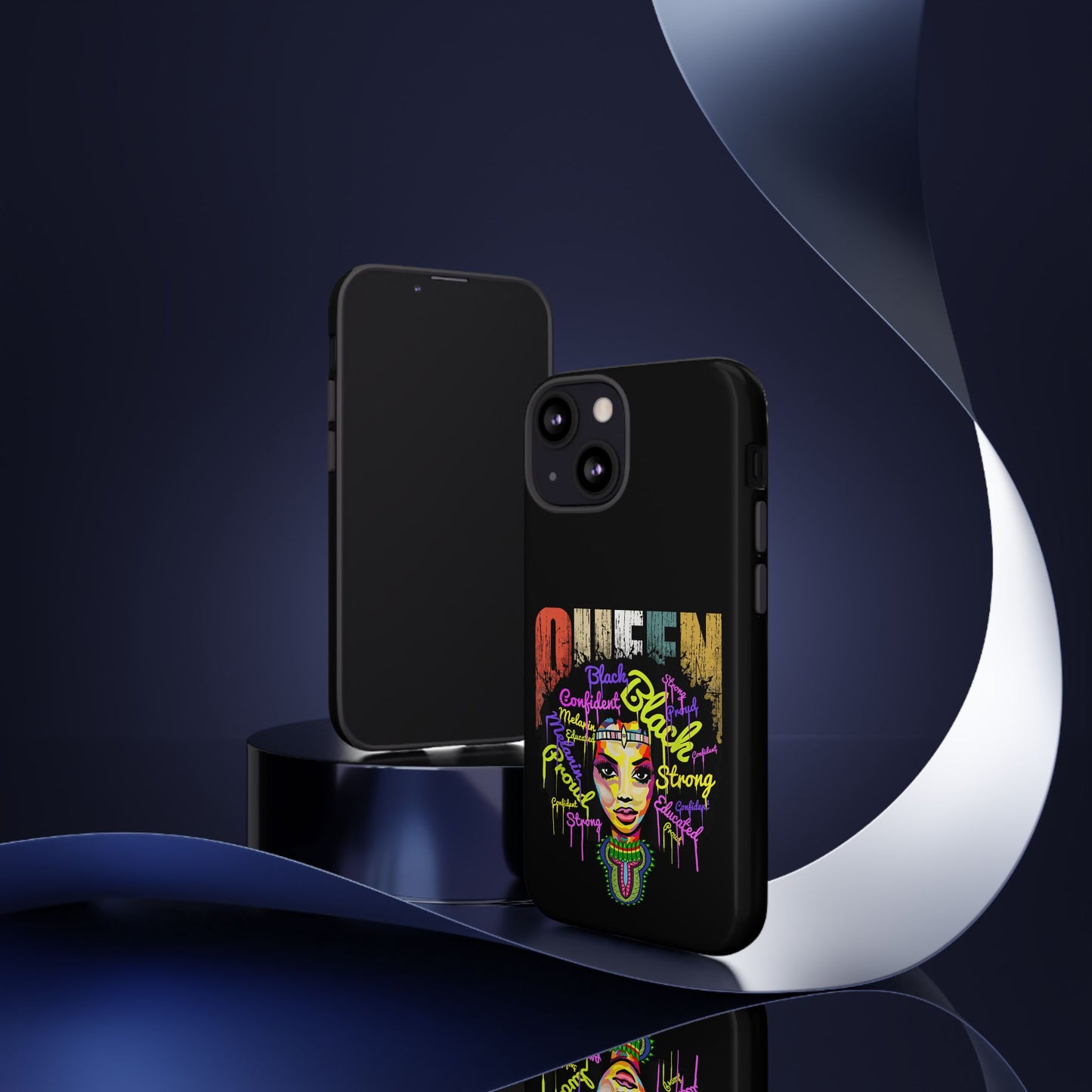 iPhone Black Queen Tough Cases | Ankara iPhone Case | Afrocentric iPhone Case