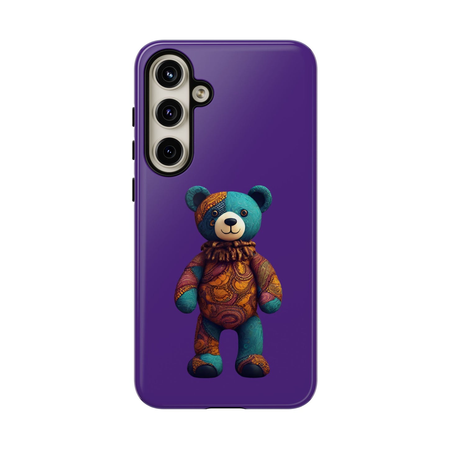 Purple and Blue Bear Samsung Tough Cases | African Samsung Case | Afrocentric Samsung Case