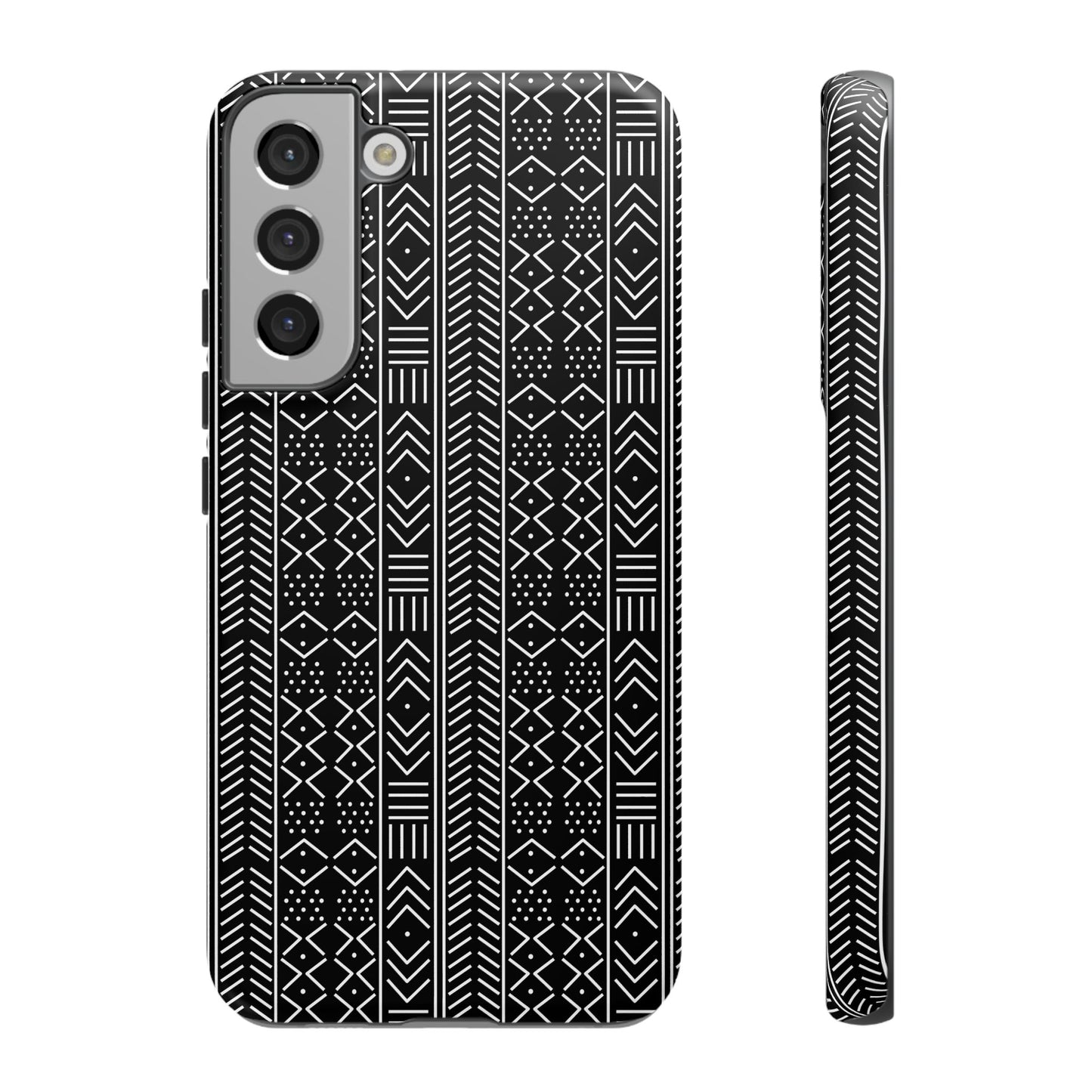 Black & White Mudcloth Samsung Tough Cases | African Samsung Case | Afrocentric Samsung Case