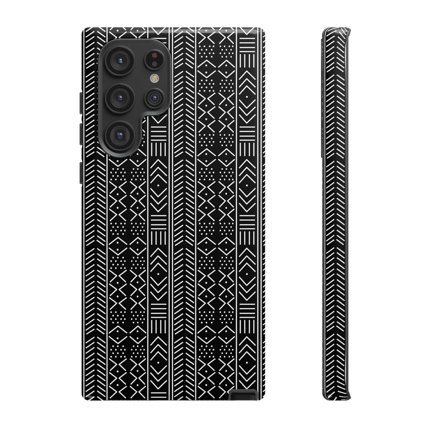 Black & White Mudcloth Samsung Tough Cases | African Samsung Case | Afrocentric Samsung Case