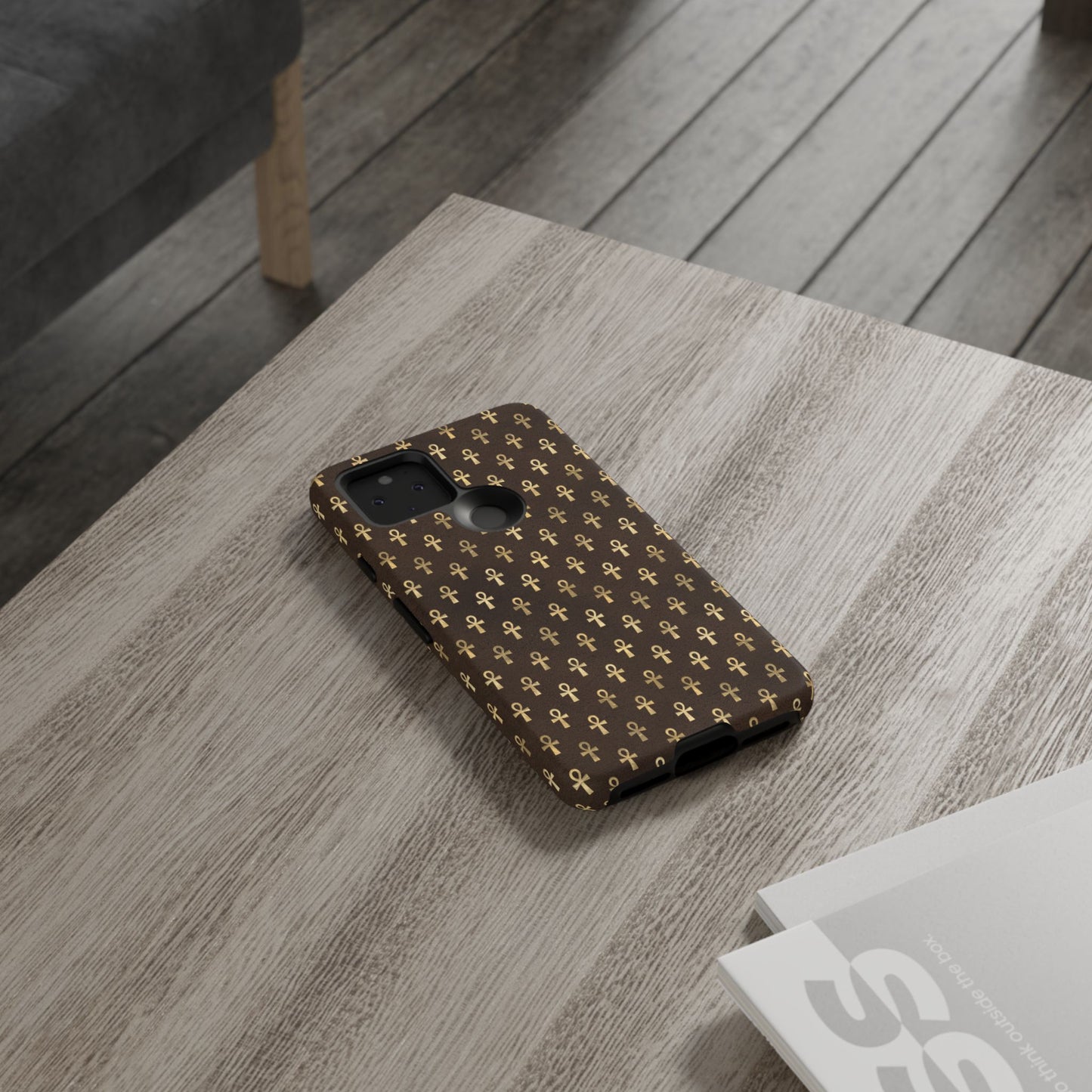 Brown Ankh Google Pixel Tough Cases | Egyptian Google Pixel Case | Ankh Google Pixel Case