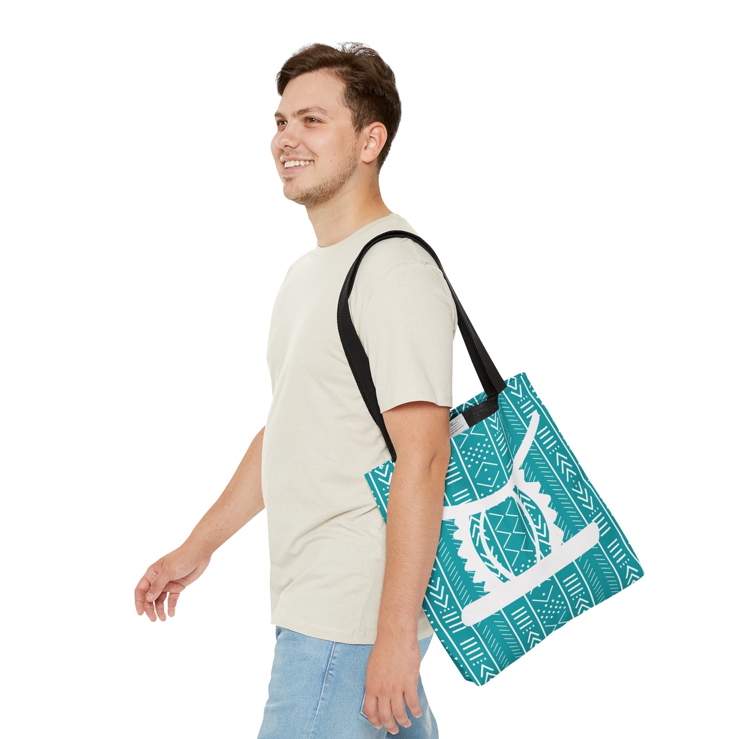 Teal Ohene Adwa (King's Stool)Tote Bag