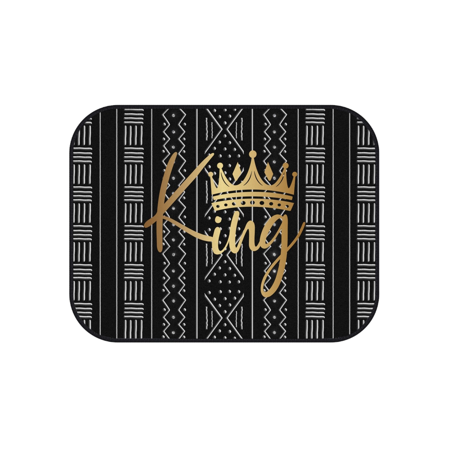 King Mudcloth Inspired Car Mats (2x Rear)