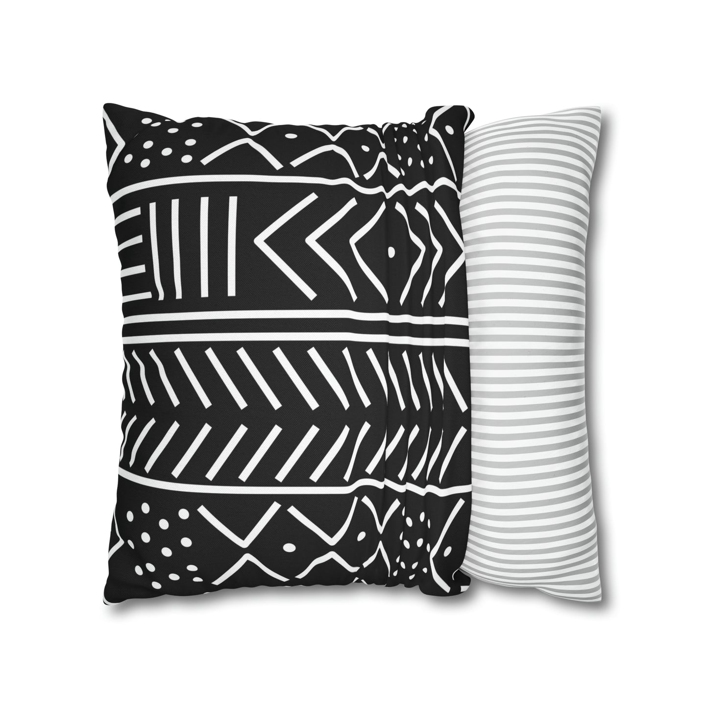 Tribal Square Pillow Case | Afrocentric Pillow Case | Mudcloth Pillow Case