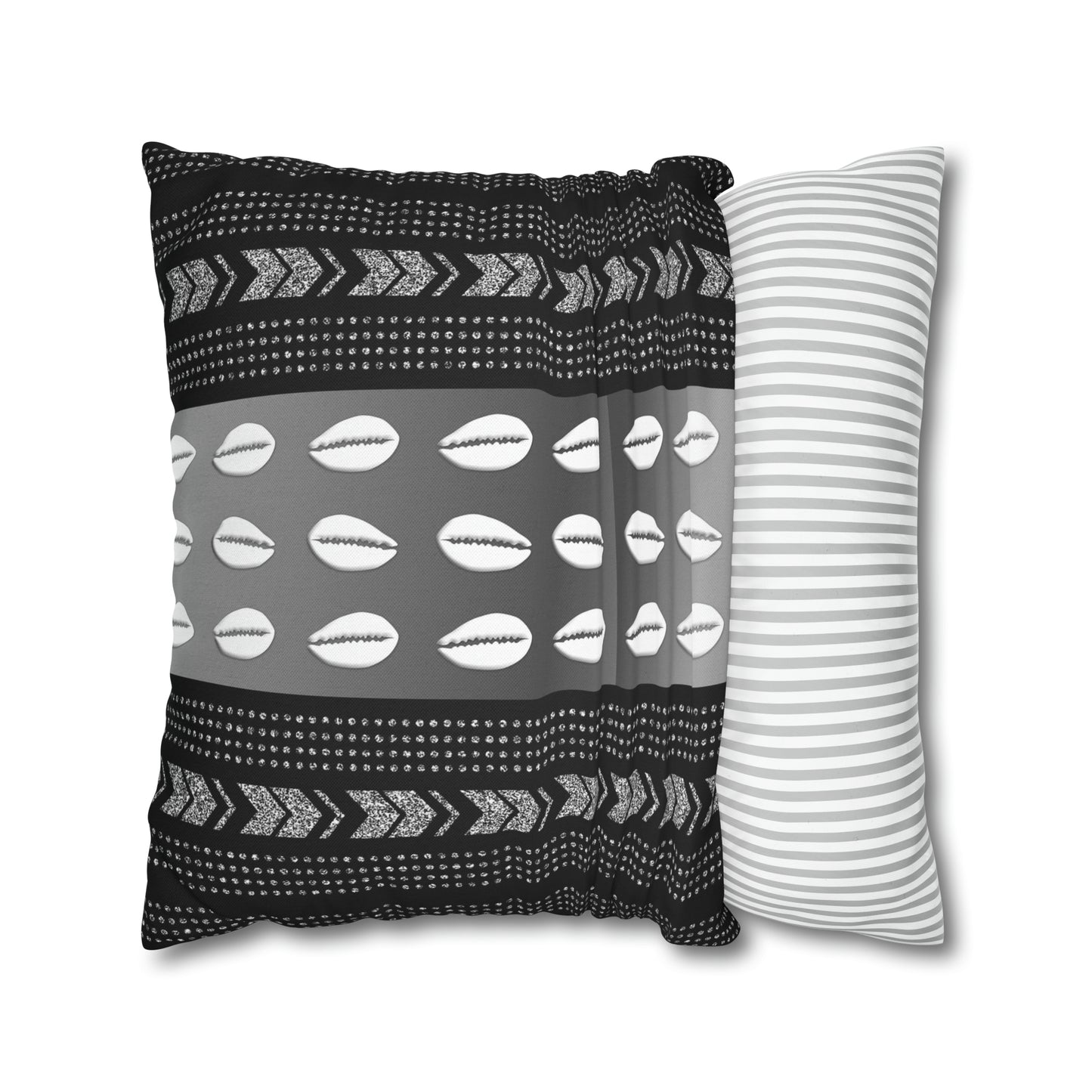 Cowrie Shell Ankara Square Pillow Case | Afrocentric Pillow Case