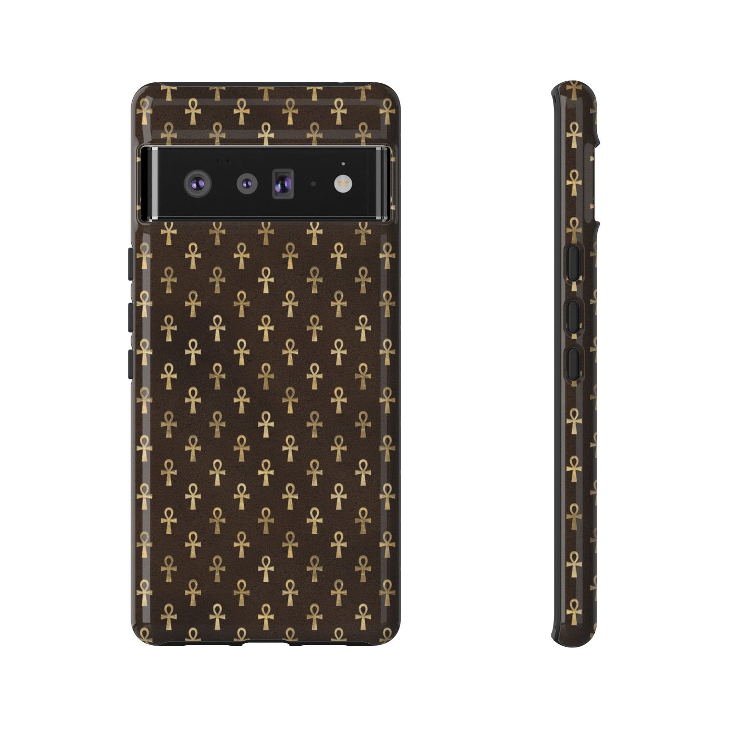 Brown Ankh Google Pixel Tough Cases | Egyptian Google Pixel Case | Ankh Google Pixel Case