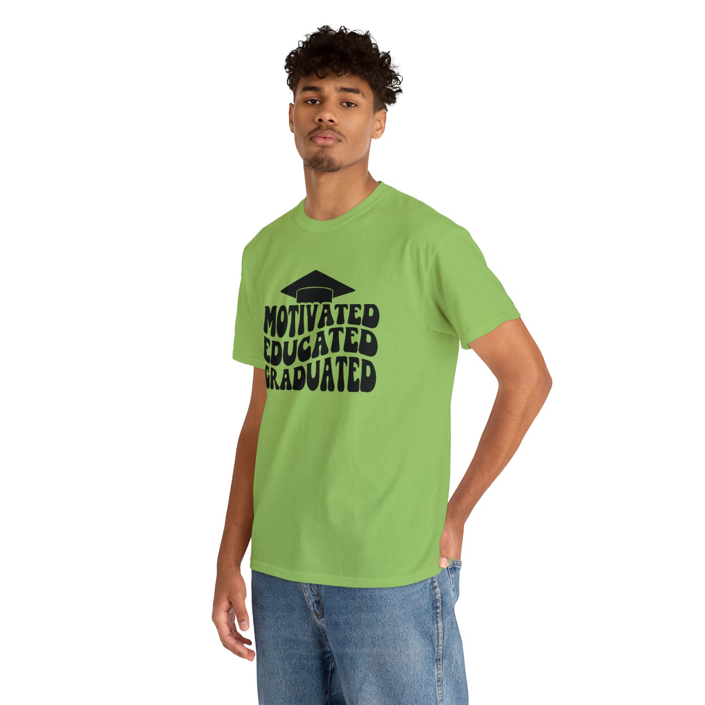 Motivated..Educated..Graduated Cotton Tee