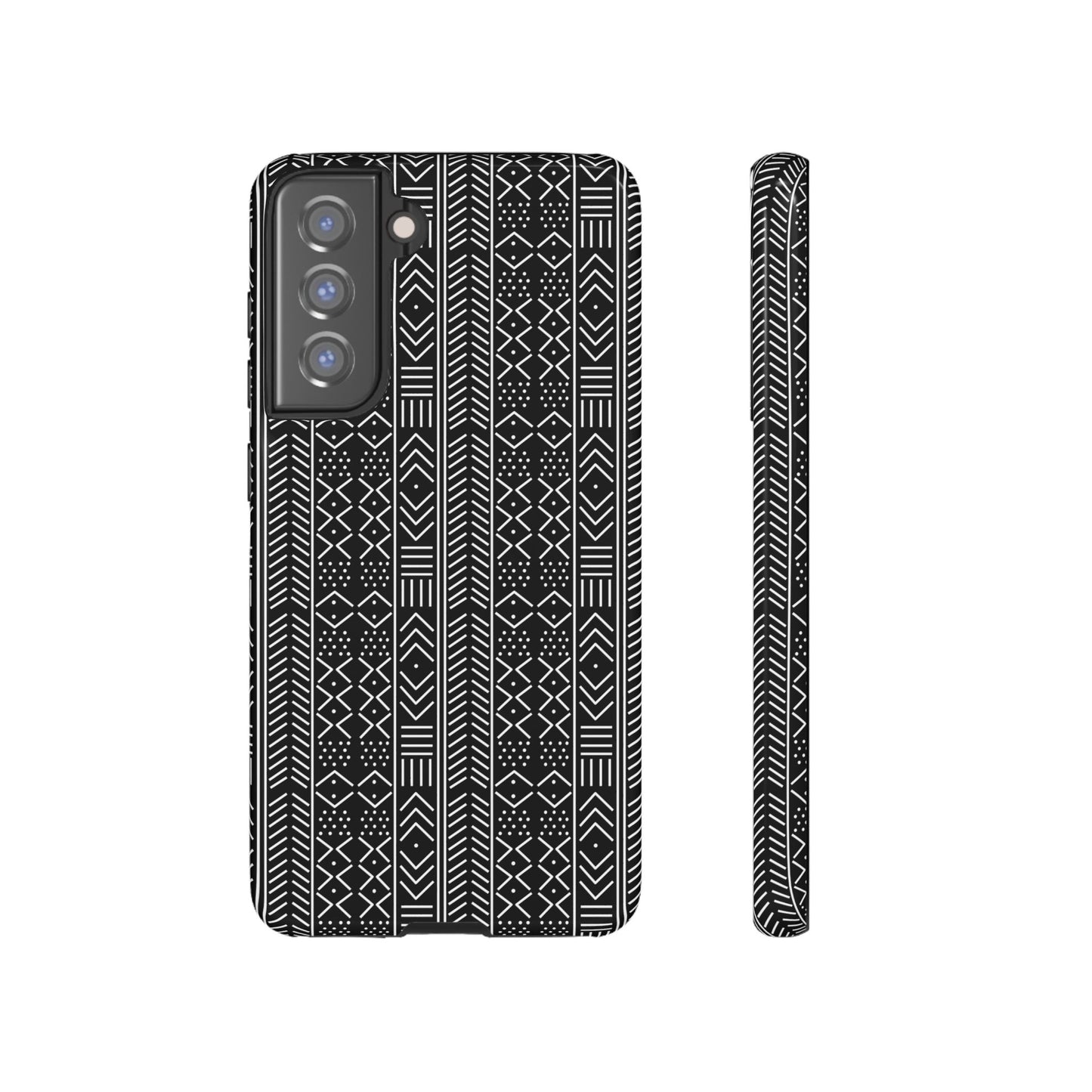 Black & White Mudcloth Samsung Tough Cases | African Samsung Case | Afrocentric Samsung Case