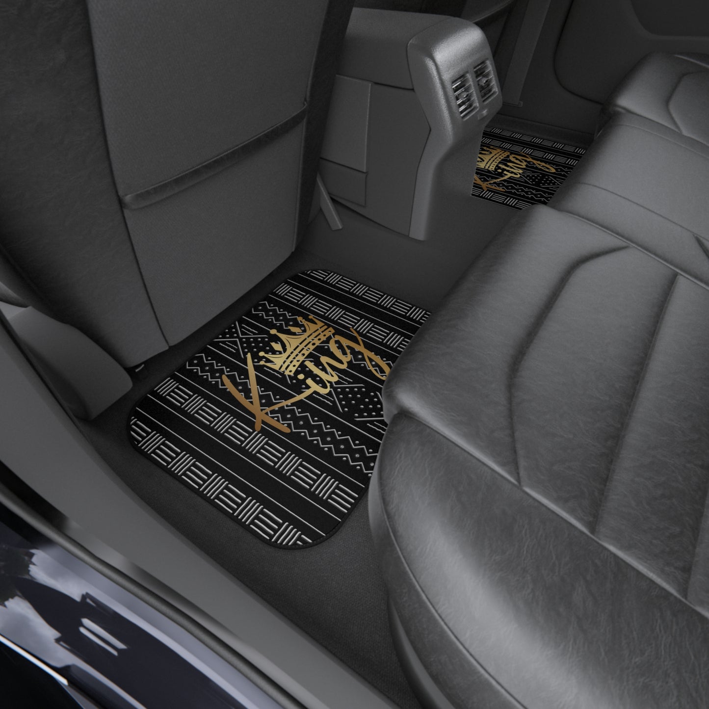 King Mudcloth Inspired Car Mats (2x Rear)