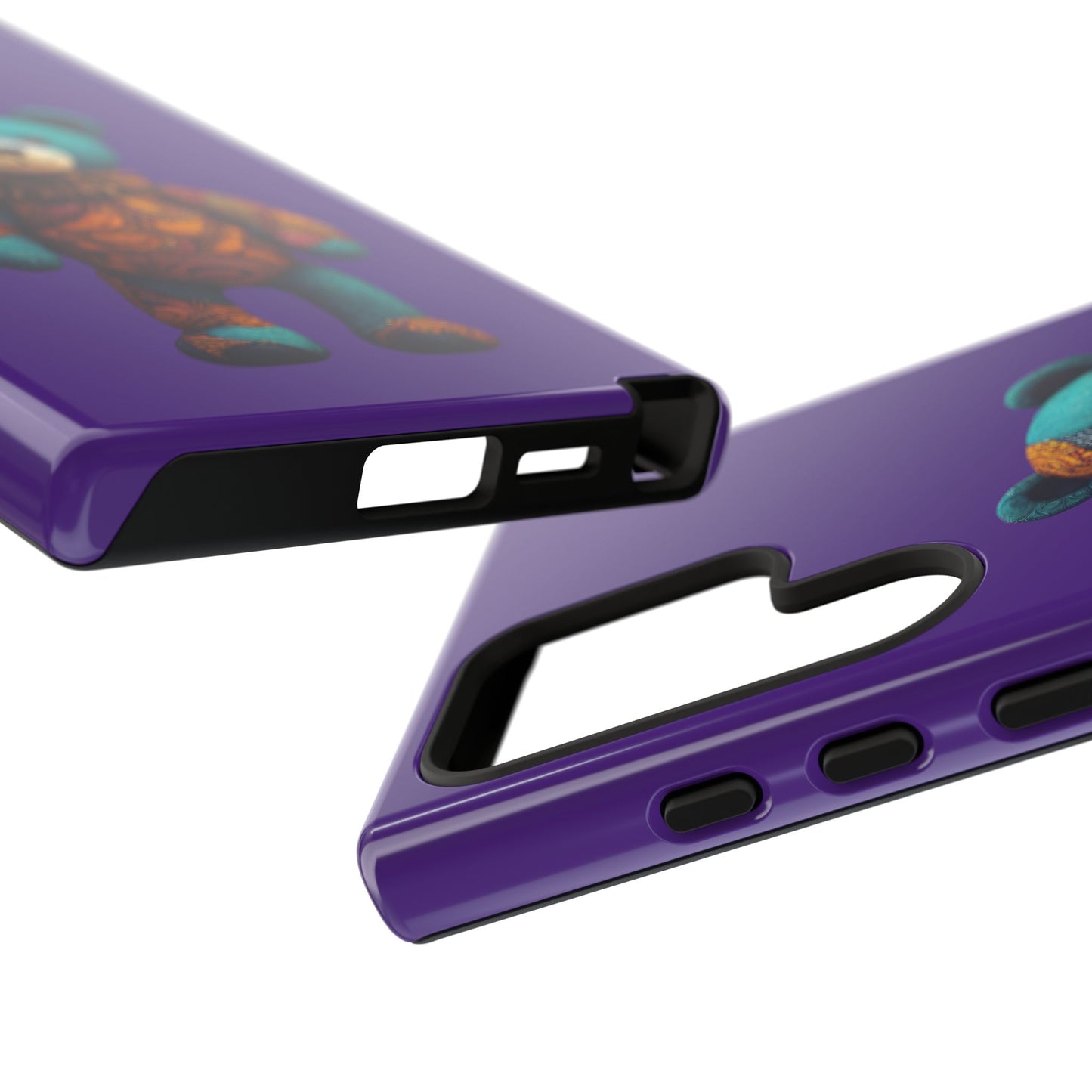 Purple and Blue Bear Samsung Tough Cases | African Samsung Case | Afrocentric Samsung Case
