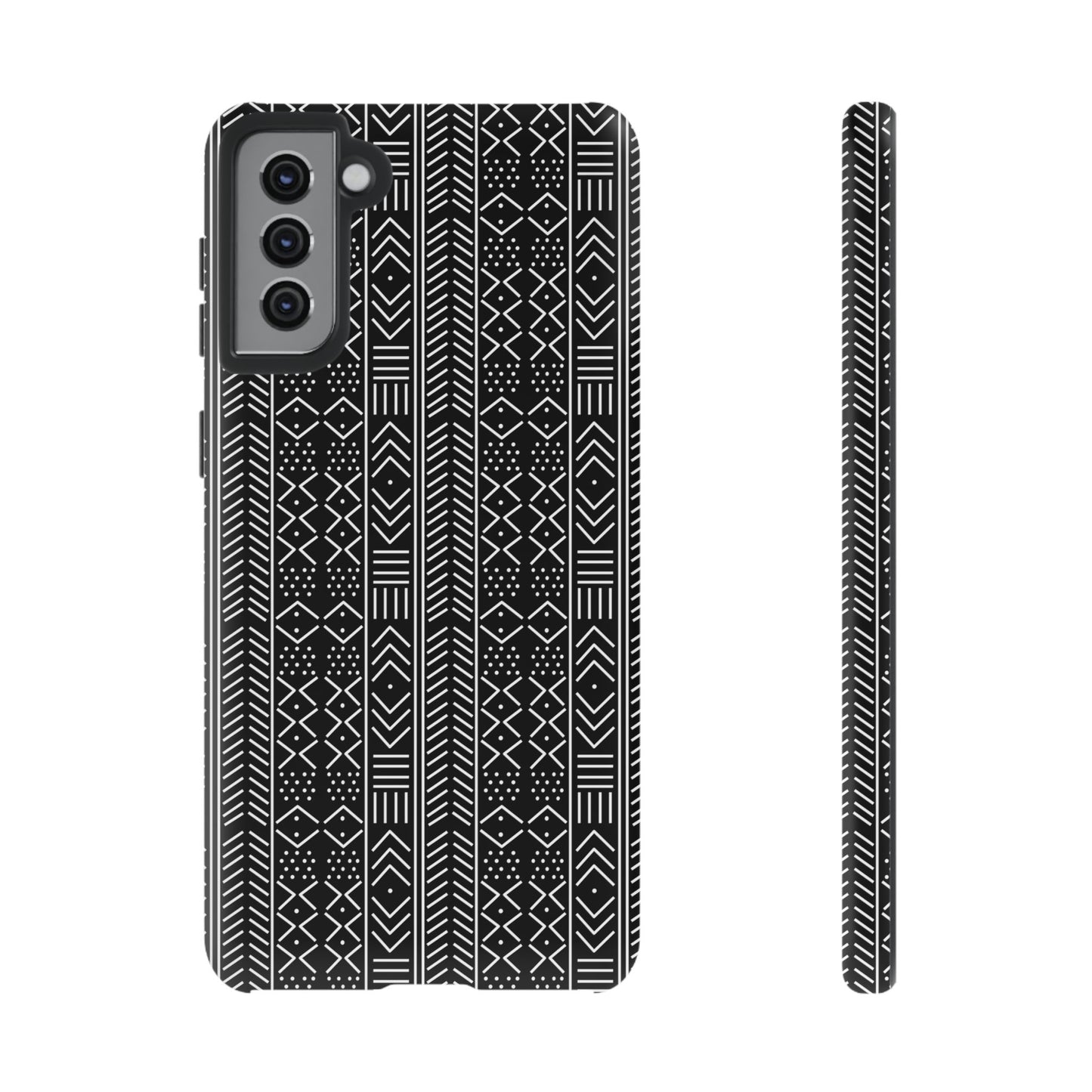 Black & White Mudcloth Samsung Tough Cases | African Samsung Case | Afrocentric Samsung Case