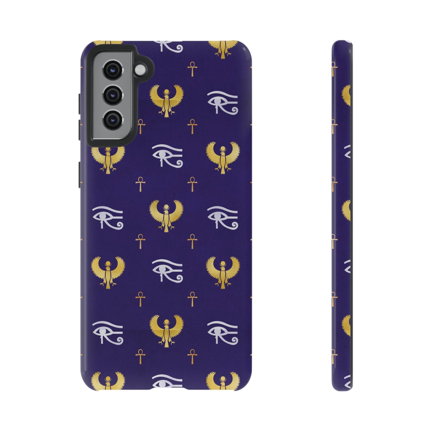 Blue Gold Egyptian Samsung Tough Cases | African Samsung Case | Afrocentric Samsung Case | Egyptian Samsung Case