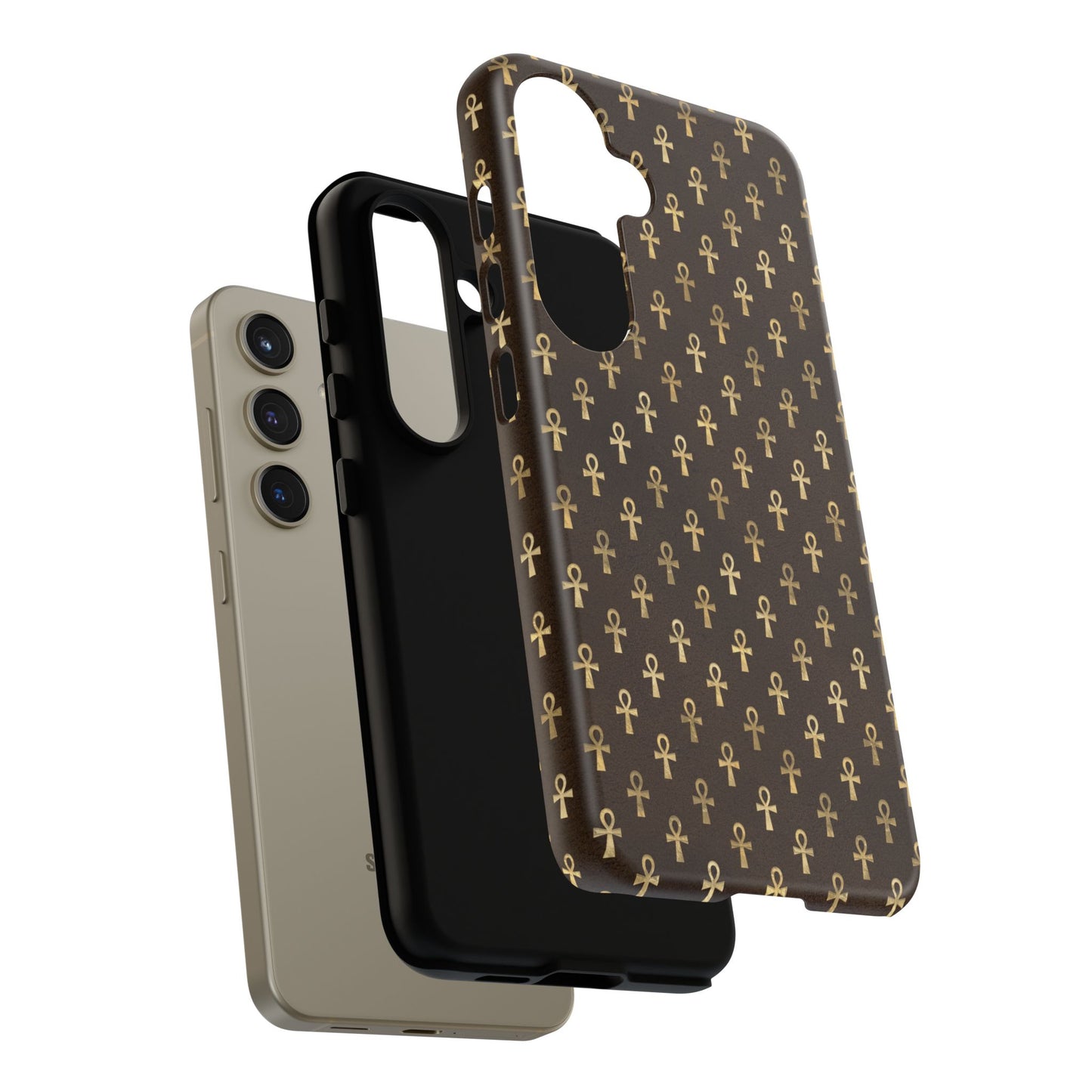 Brown Ankh Samsung Tough Cases | Egyptian Samsung Case | Ankh Samsung Case