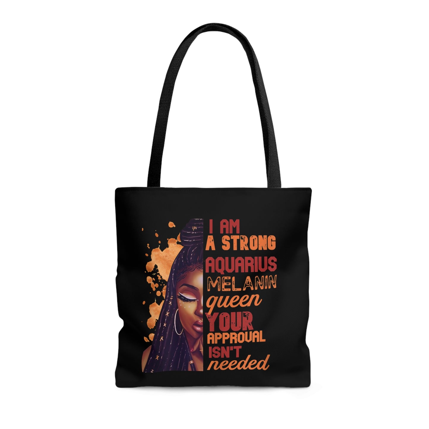 Aquarius Melanin Tote Bag (Add Your Name!)