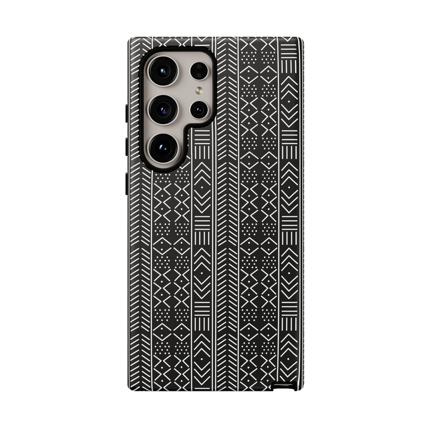 Black & White Mudcloth Samsung Tough Cases | African Samsung Case | Afrocentric Samsung Case