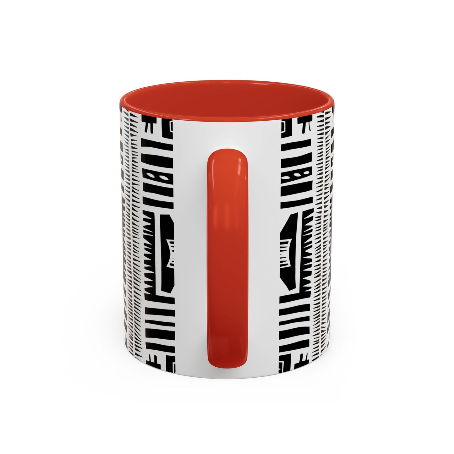 Boho Chic Accent Coffee Mug - Unique Black and White Design, Perfect Gift for Her, Modern Home Decor, Coffee Lover, Tea Enthusiast