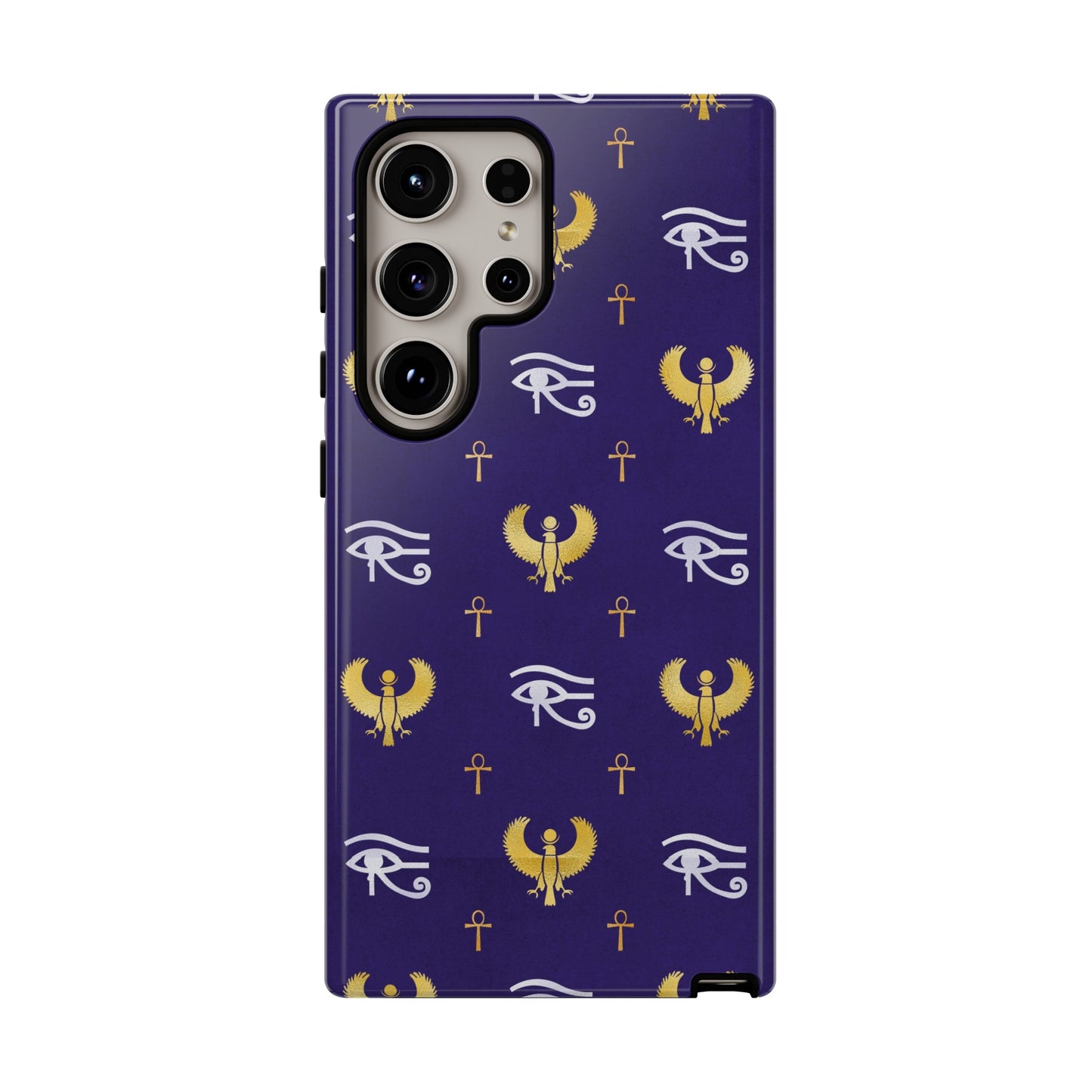 Blue Gold Egyptian Samsung Tough Cases | African Samsung Case | Afrocentric Samsung Case | Egyptian Samsung Case