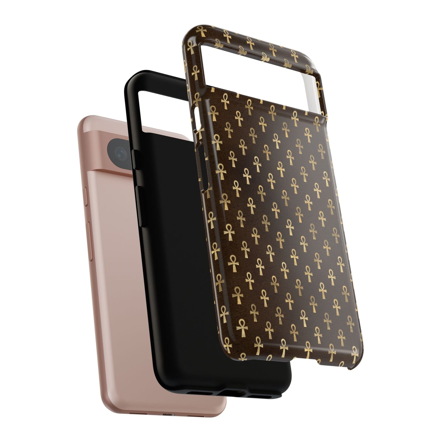 Brown Ankh Google Pixel Tough Cases | Egyptian Google Pixel Case | Ankh Google Pixel Case