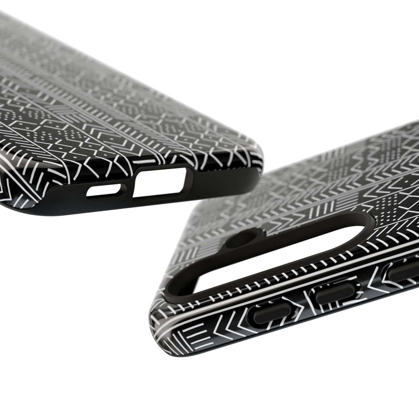 Black & White Mudcloth Samsung Tough Cases | African Samsung Case | Afrocentric Samsung Case