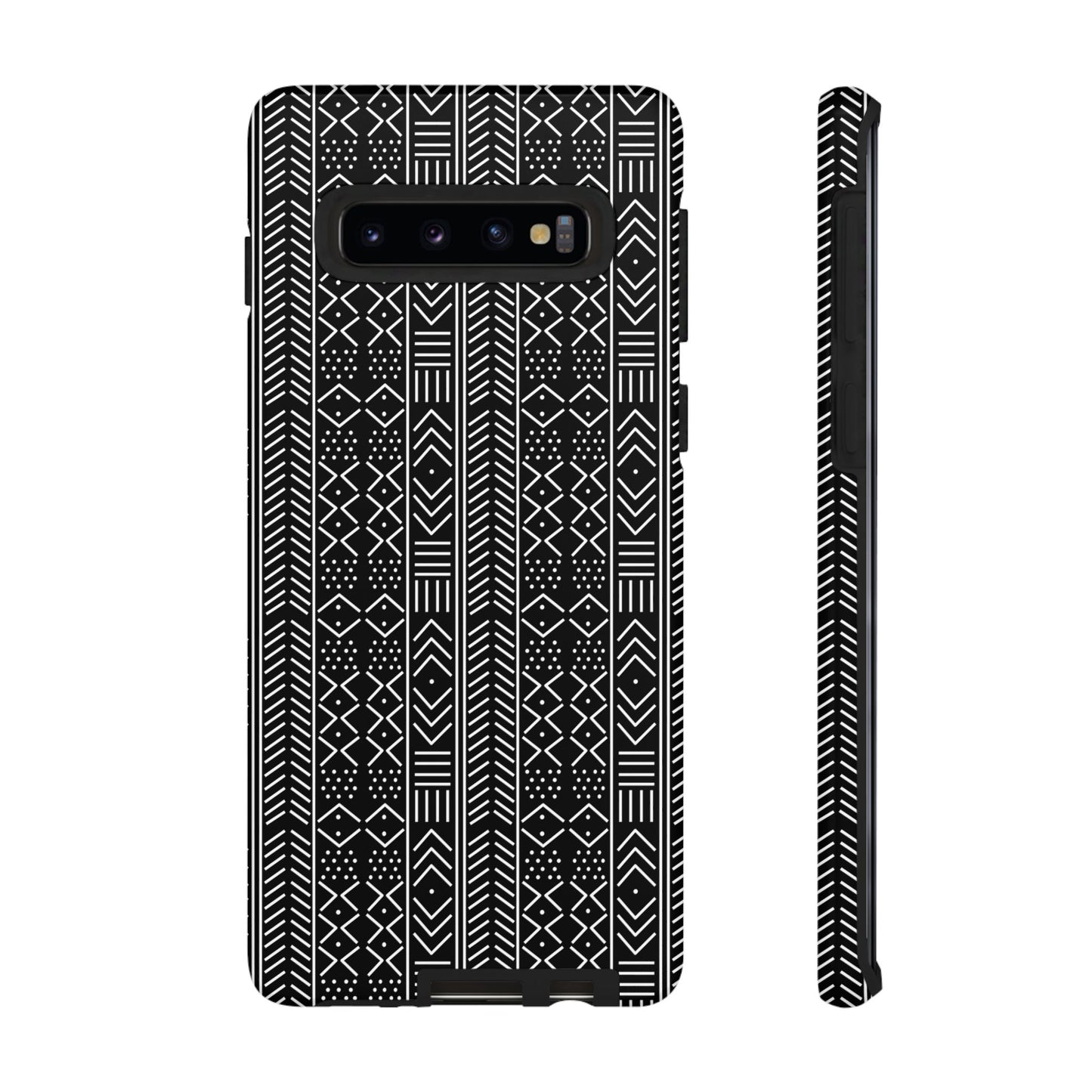 Black & White Mudcloth Samsung Tough Cases | African Samsung Case | Afrocentric Samsung Case
