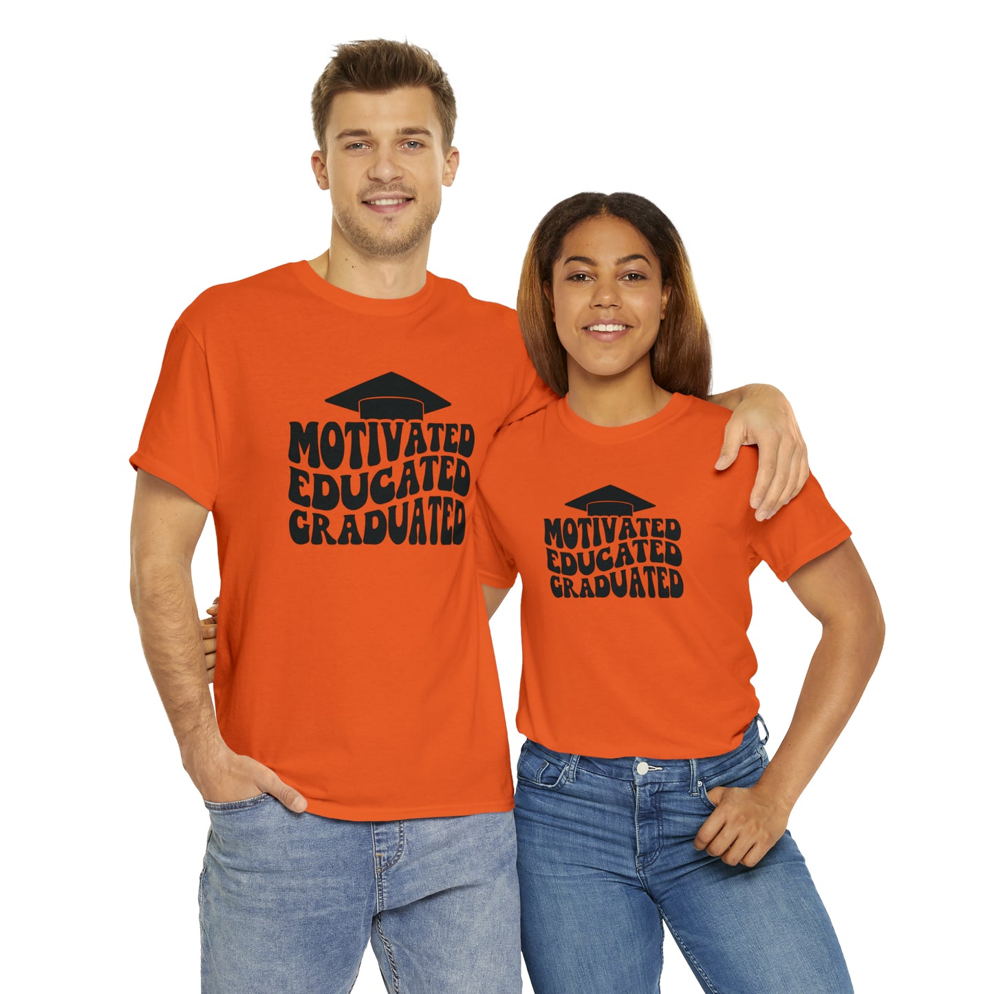 Motivated..Educated..Graduated Cotton Tee