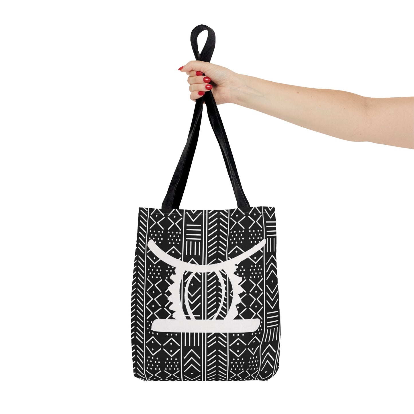Black Ohene Adwa (King's Stool)Tote Bag