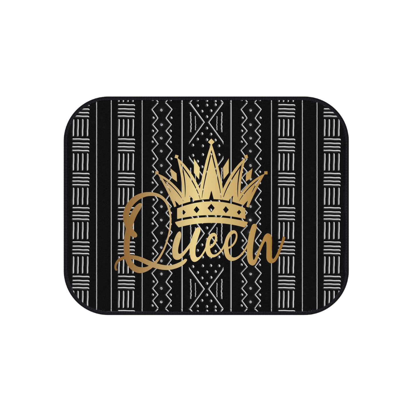 Queen Mudcloth Inspired Car Mats (2x Rear)