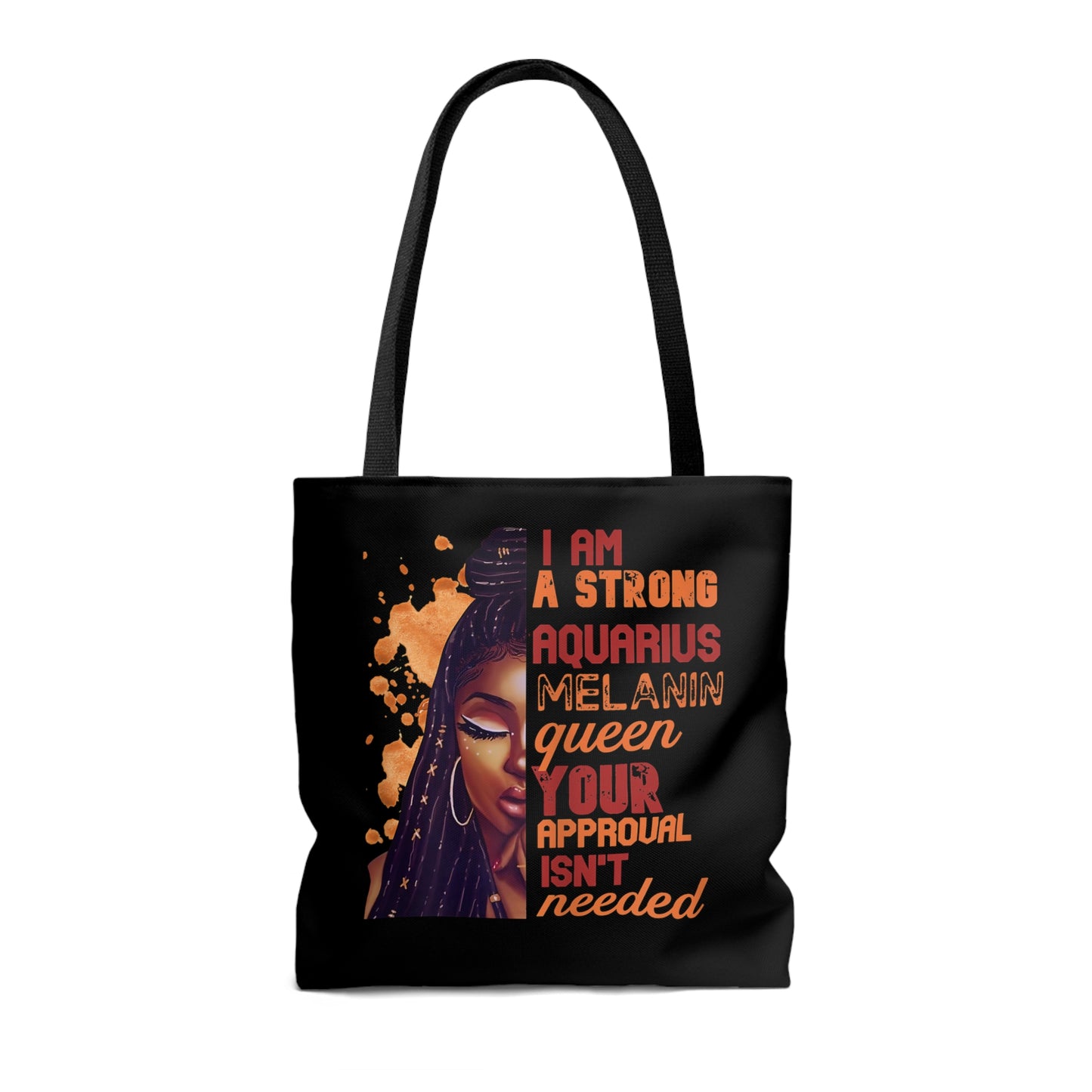Aquarius Melanin Tote Bag (Add Your Name!)