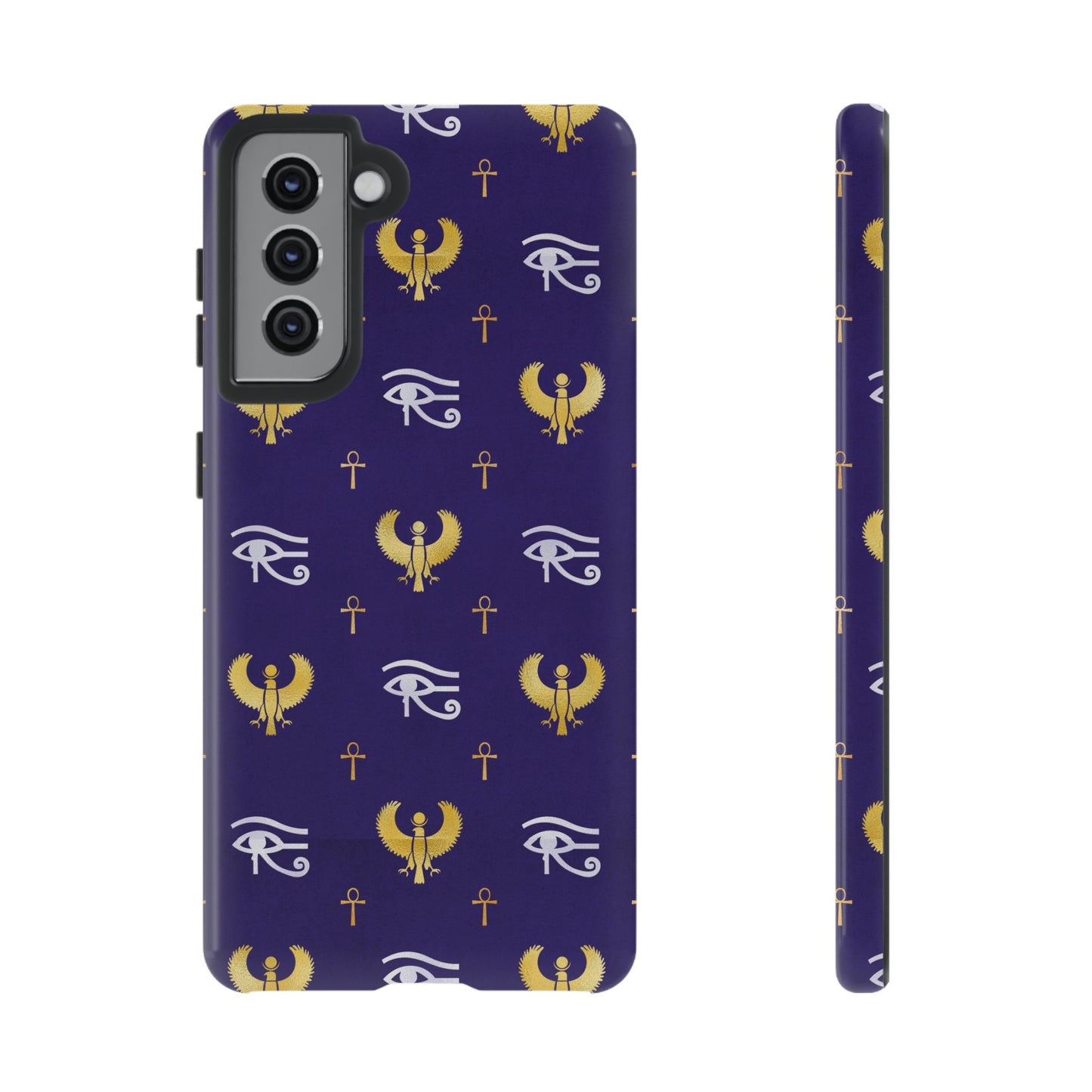 Blue Gold Egyptian Samsung Tough Cases | African Samsung Case | Afrocentric Samsung Case | Egyptian Samsung Case