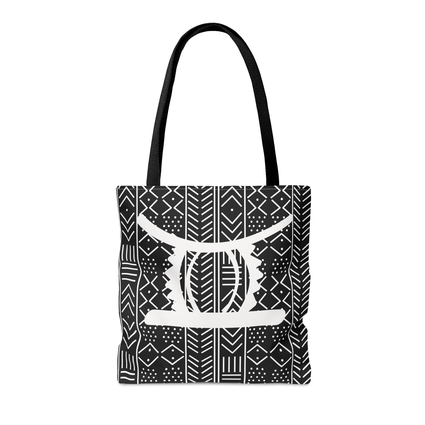 Black Ohene Adwa (King's Stool)Tote Bag