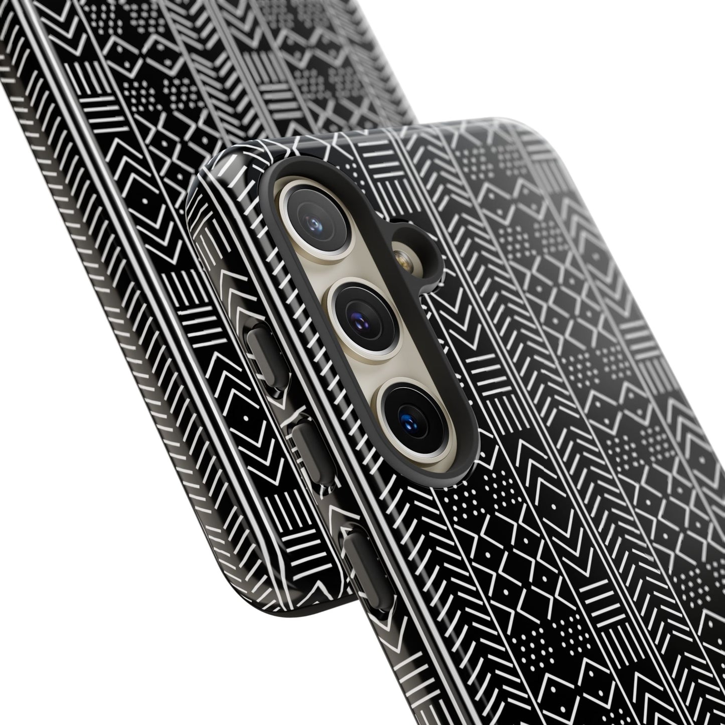 Black & White Mudcloth Samsung Tough Cases | African Samsung Case | Afrocentric Samsung Case