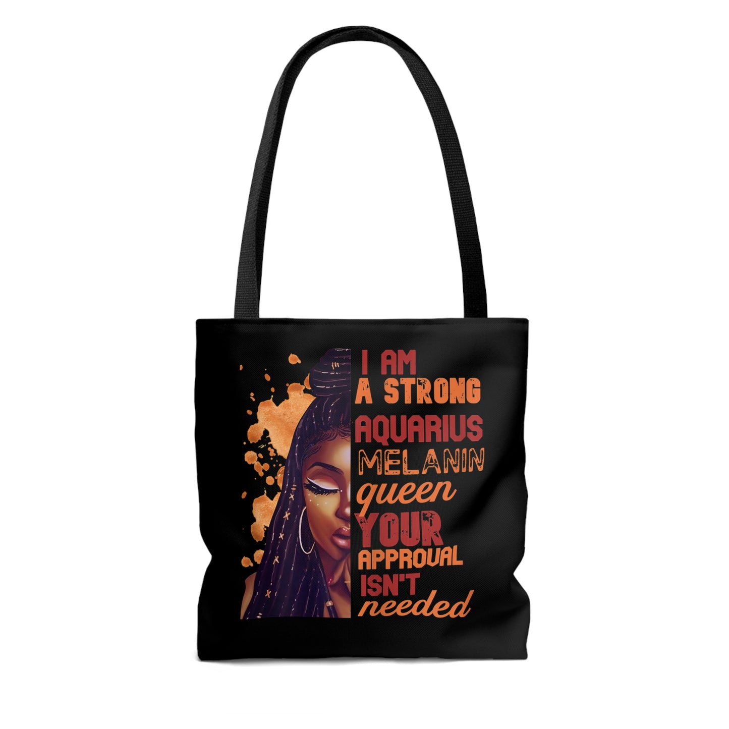 Aquarius Melanin Tote Bag (Add Your Name!)
