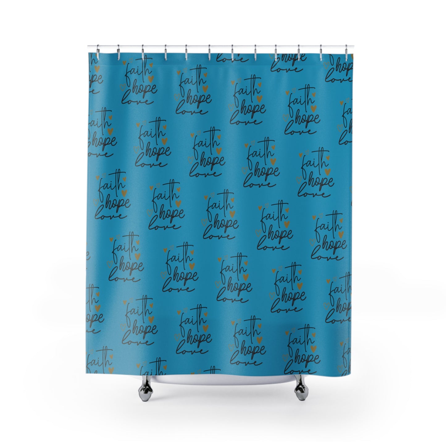 Faith Hope Love Shower Curtain