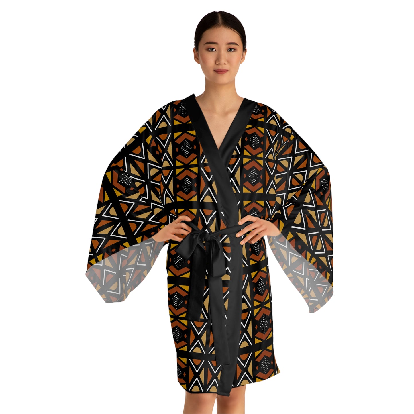Mudcloth Inspired Kimono Robe