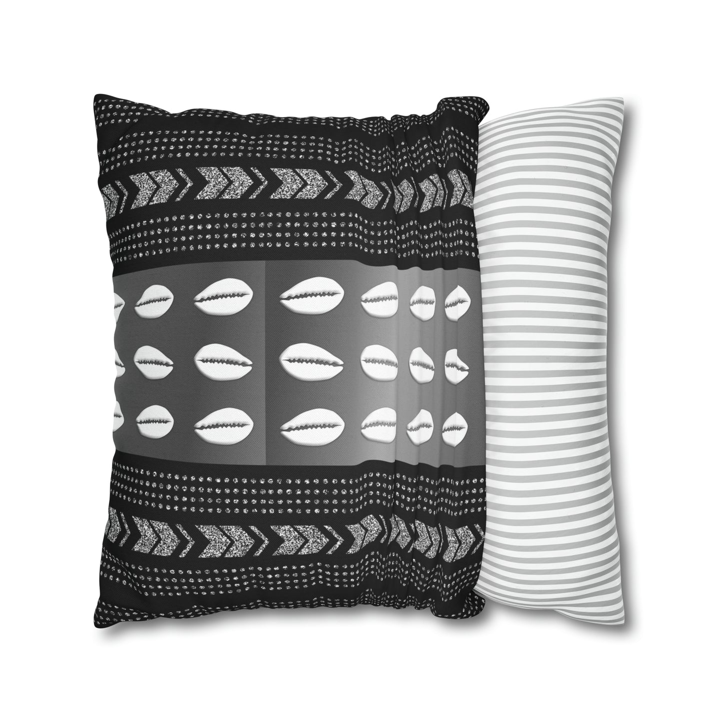 Cowrie Shell Ankara Square Pillow Case | Afrocentric Pillow Case