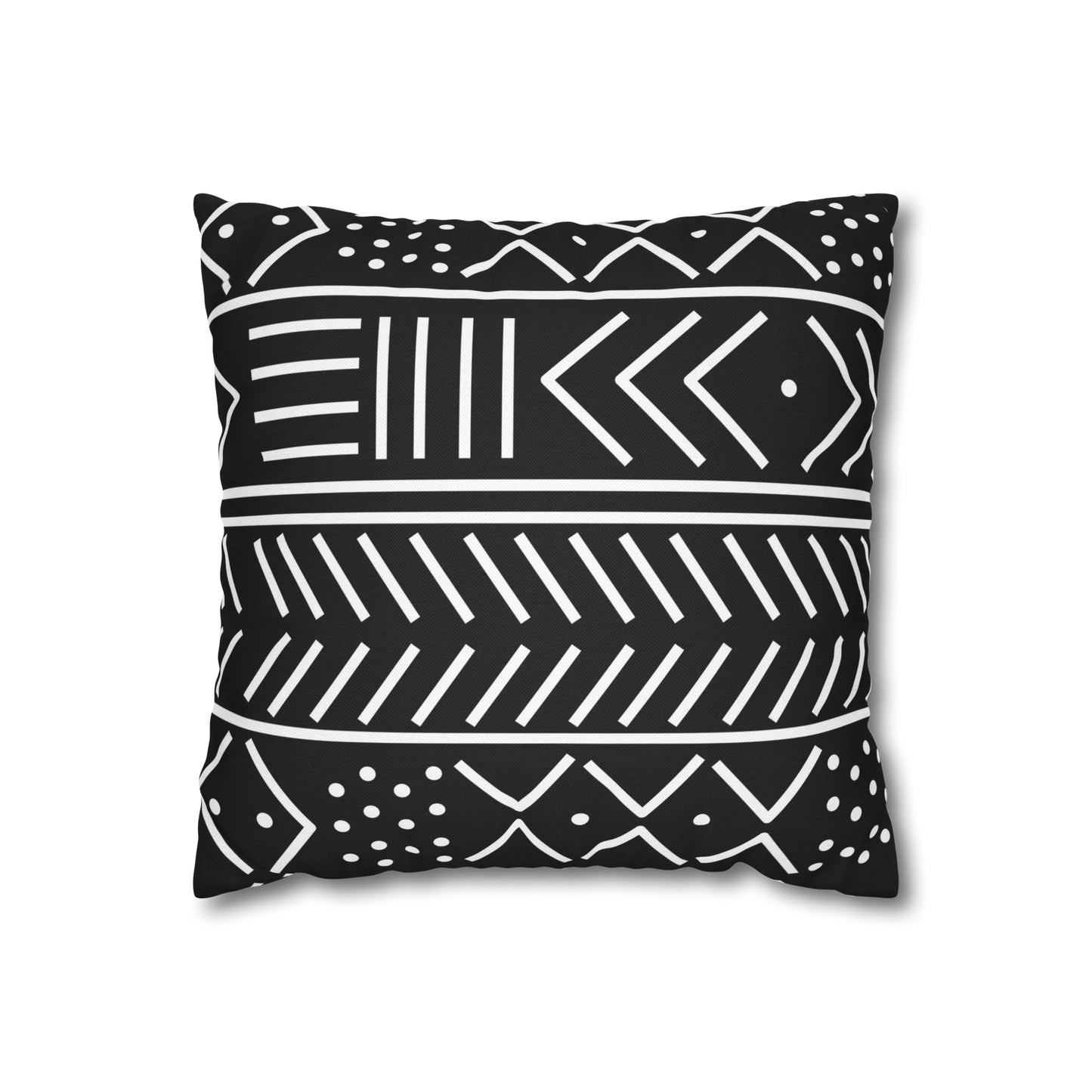 Tribal Square Pillow Case | Afrocentric Pillow Case | Mudcloth Pillow Case