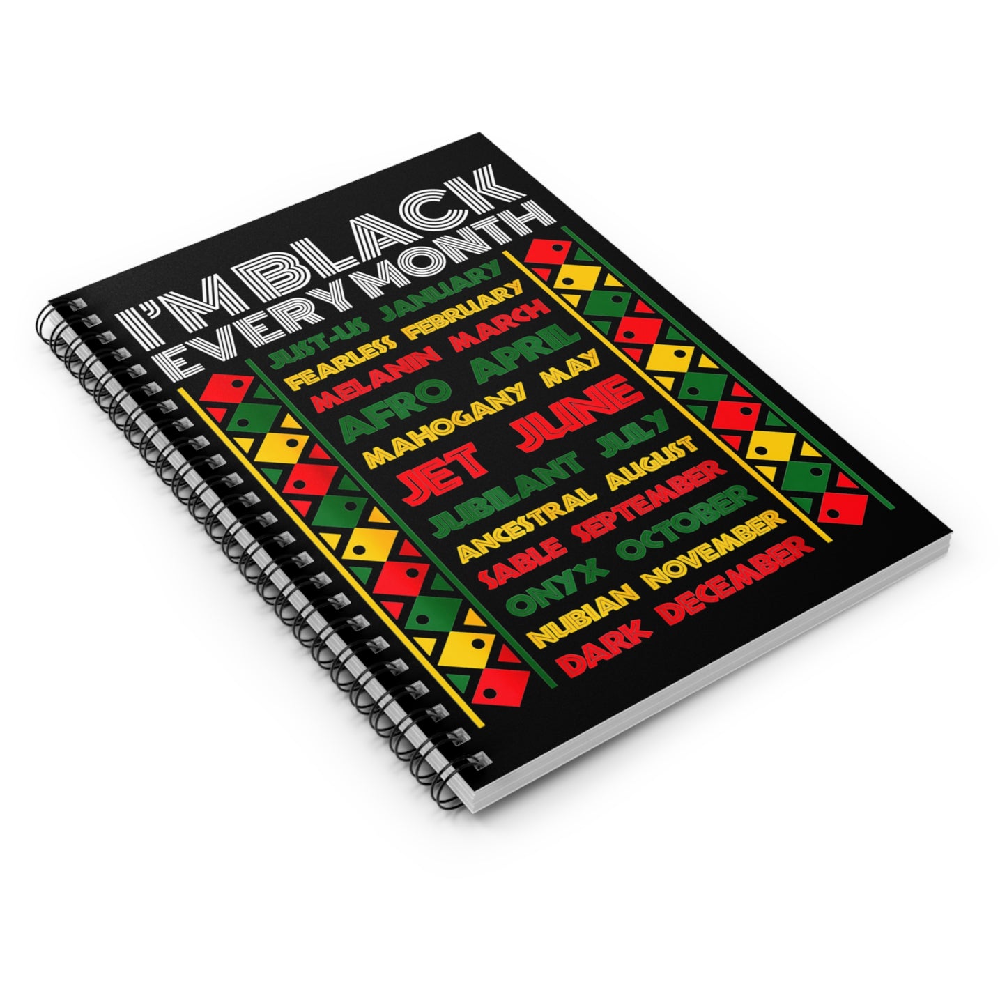 I AM Black History Spiral Notebook - Ruled Line