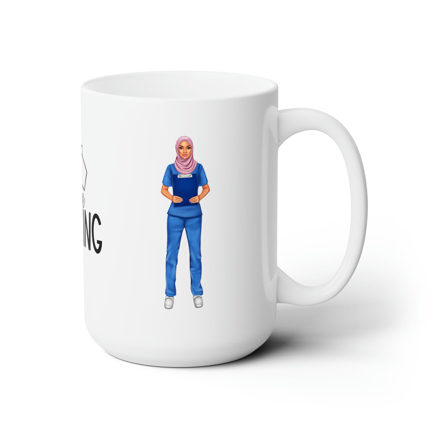 I Love Nursing Muslima Ceramic Mug 15oz