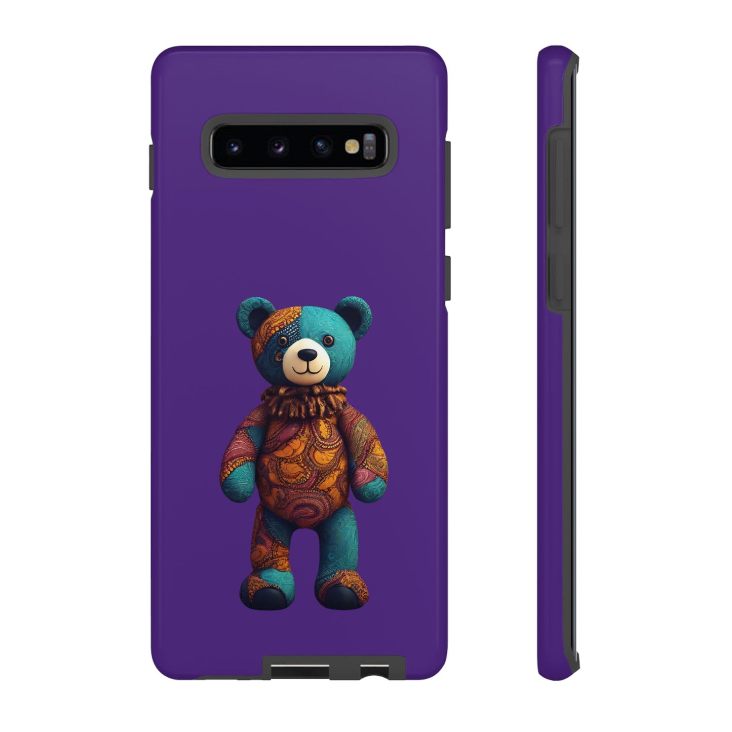 Purple and Blue Bear Samsung Tough Cases | African Samsung Case | Afrocentric Samsung Case