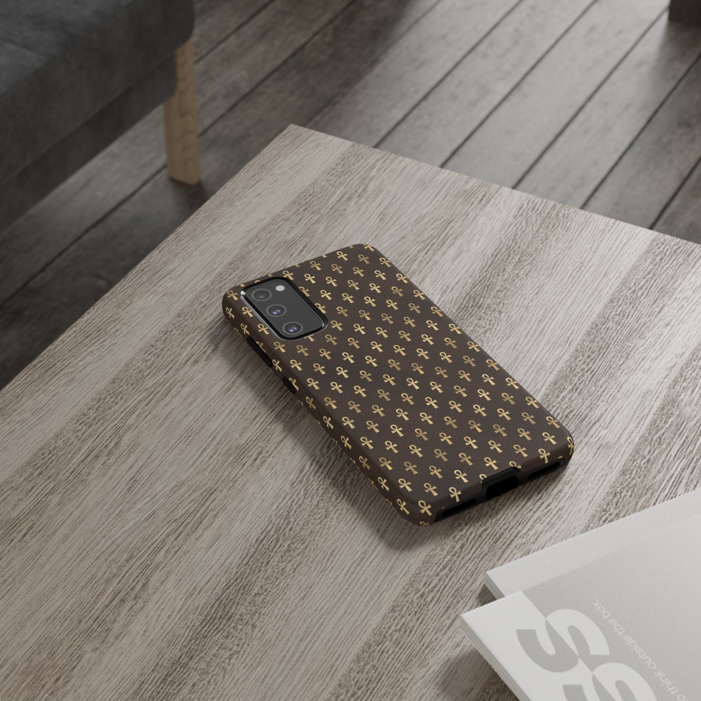 Brown Ankh Samsung Tough Cases | Egyptian Samsung Case | Ankh Samsung Case