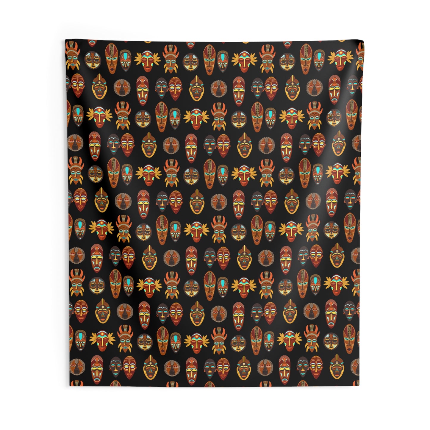 African Mask Indoor Wall Tapestries